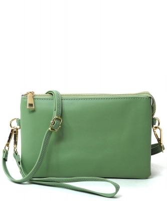 Fashion Crossbody Bag Clutch Wristlet 3102PJ MINT